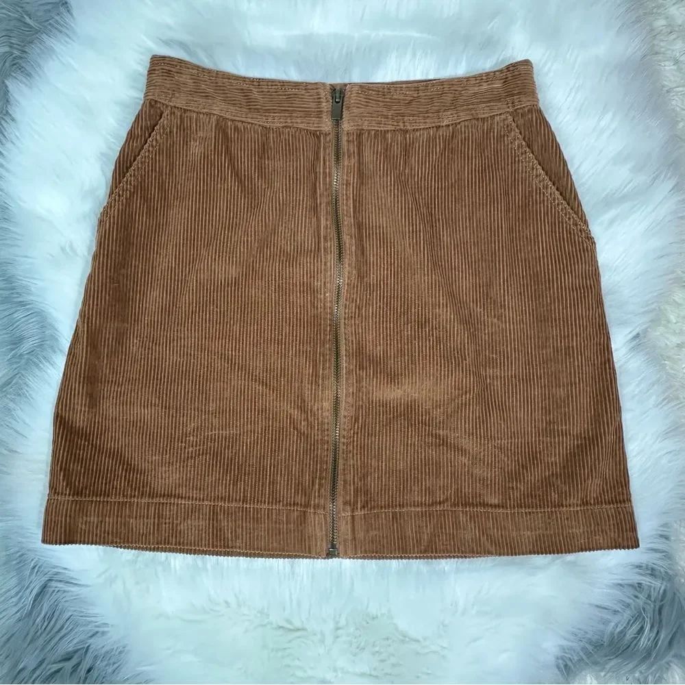 Brown Corduroy Skirt